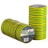 PVC Sealing and Joining Electrical Insulation Tape Yellow/Green, 18mm x 20m x 180mu